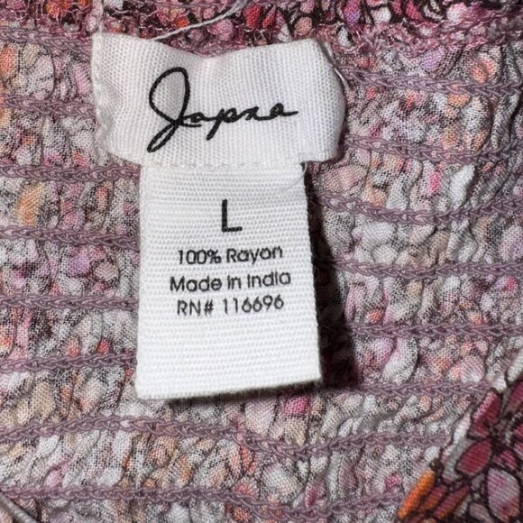 Boho Floral Ruched Smocked Crop Top - Picture 4 of 5